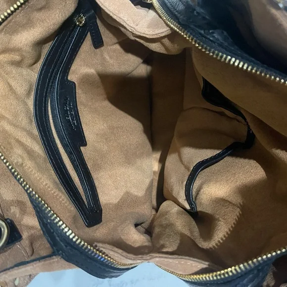 American Leather Tan Suede Women's Bag - Picture 6 of 9